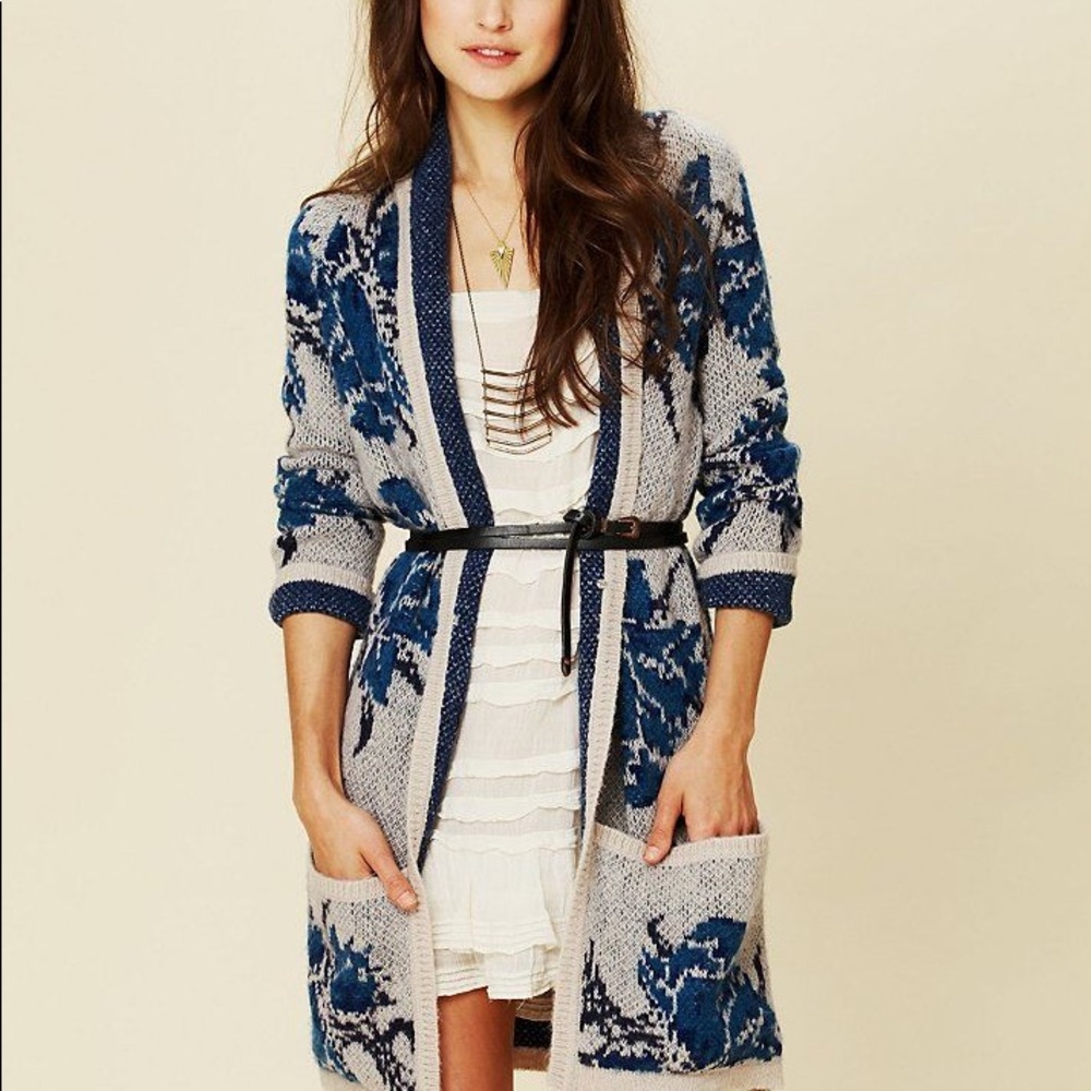 Free People Flower Power Cardigan